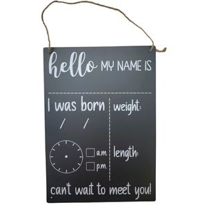 Newborn Baby Photo Prop/ Milestone marker